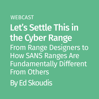 Cyber Range Webcast