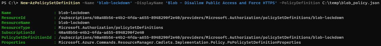 Screenshot of PowerShell code