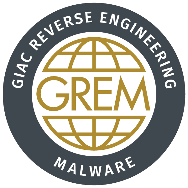 GIAC Reverse Engineering Malware (GREM)